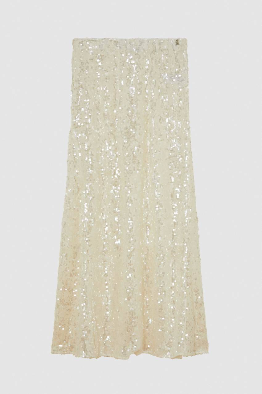 Patrizia Pepe Gonna con paillettes in tulle Presa