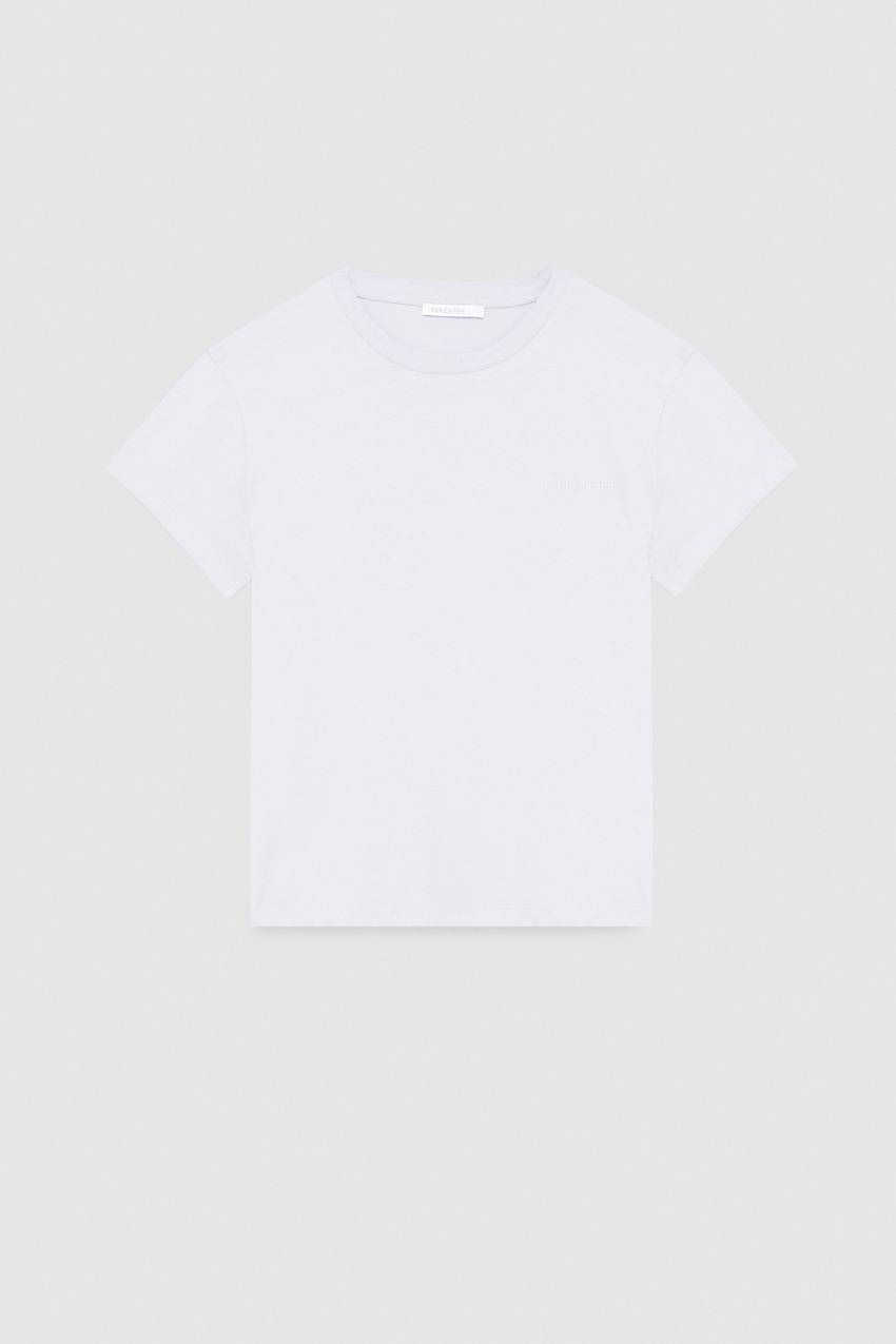 Patrizia Pepe T-shirt maniche corte con logo in cotone organico In Vendita
