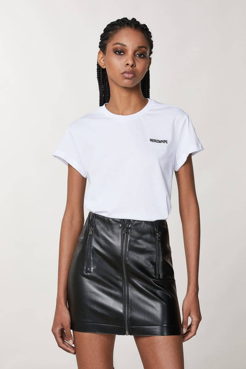 Patrizia Pepe T-shirt a maniche corte in jersey Nuova