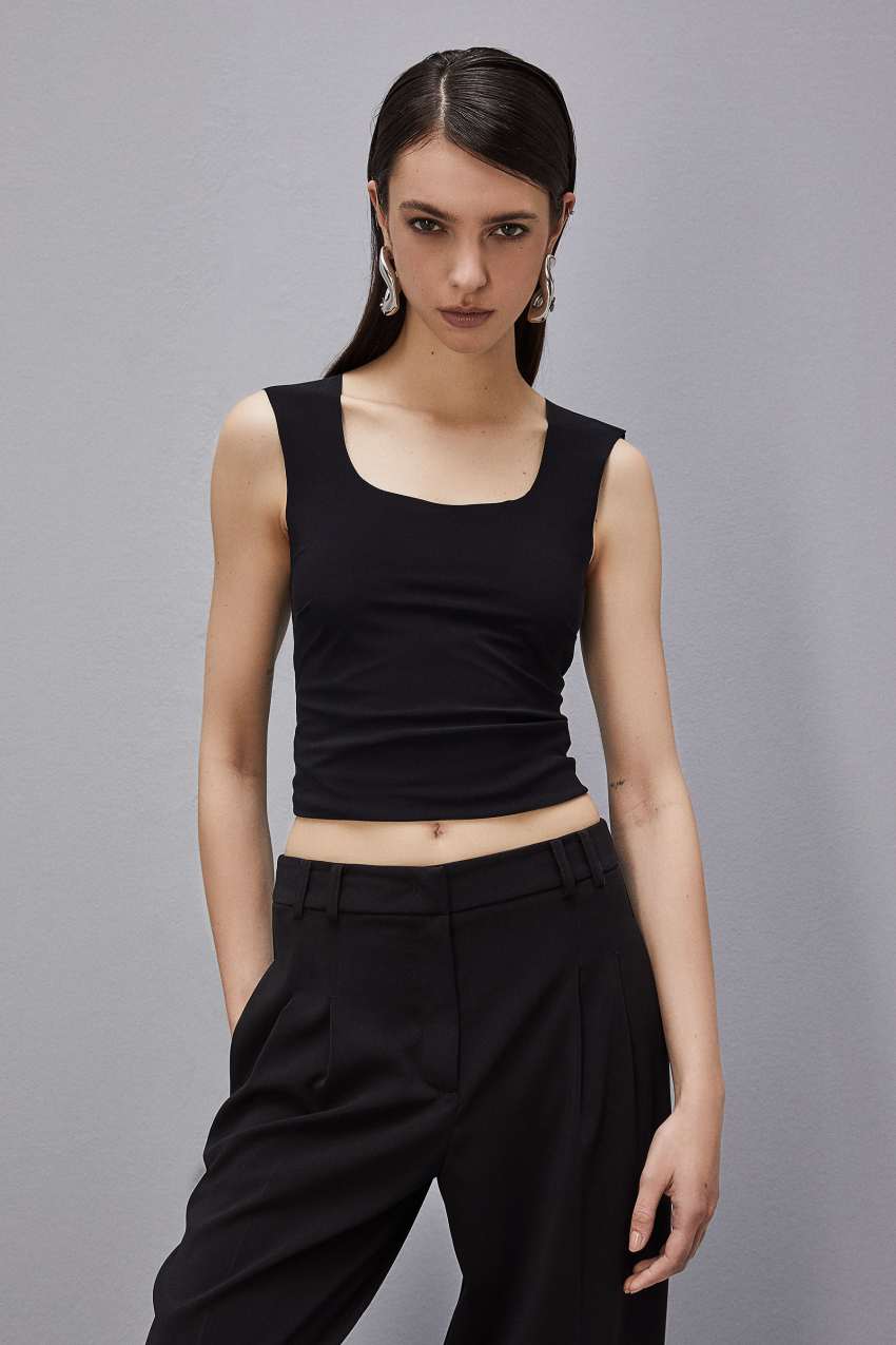 Patrizia Pepe Top canotta in jersey stretch Moda