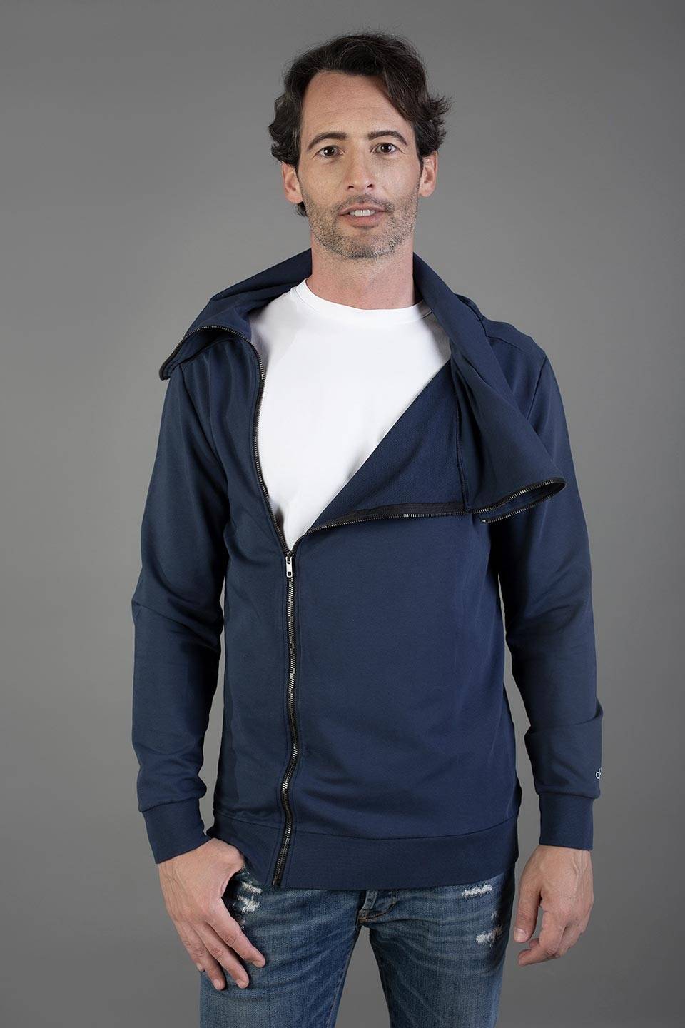 Paul Cortese Zip Totale Collo Alto - 3 colori Saldi Di Fabbrica