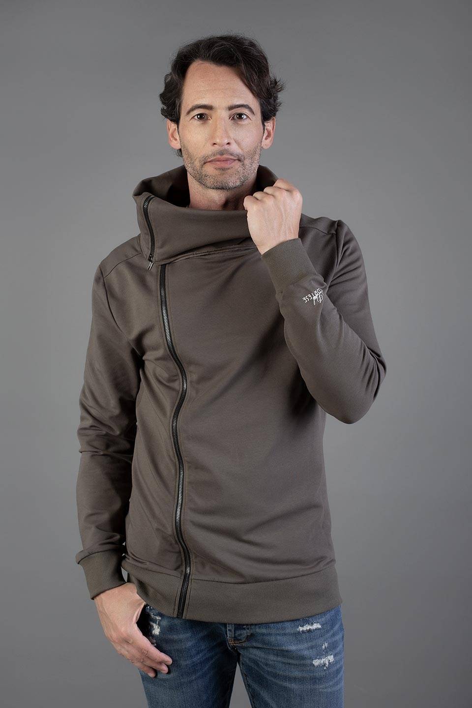 Paul Cortese Zip Totale Collo Alto - 3 colori Saldi Di Fabbrica