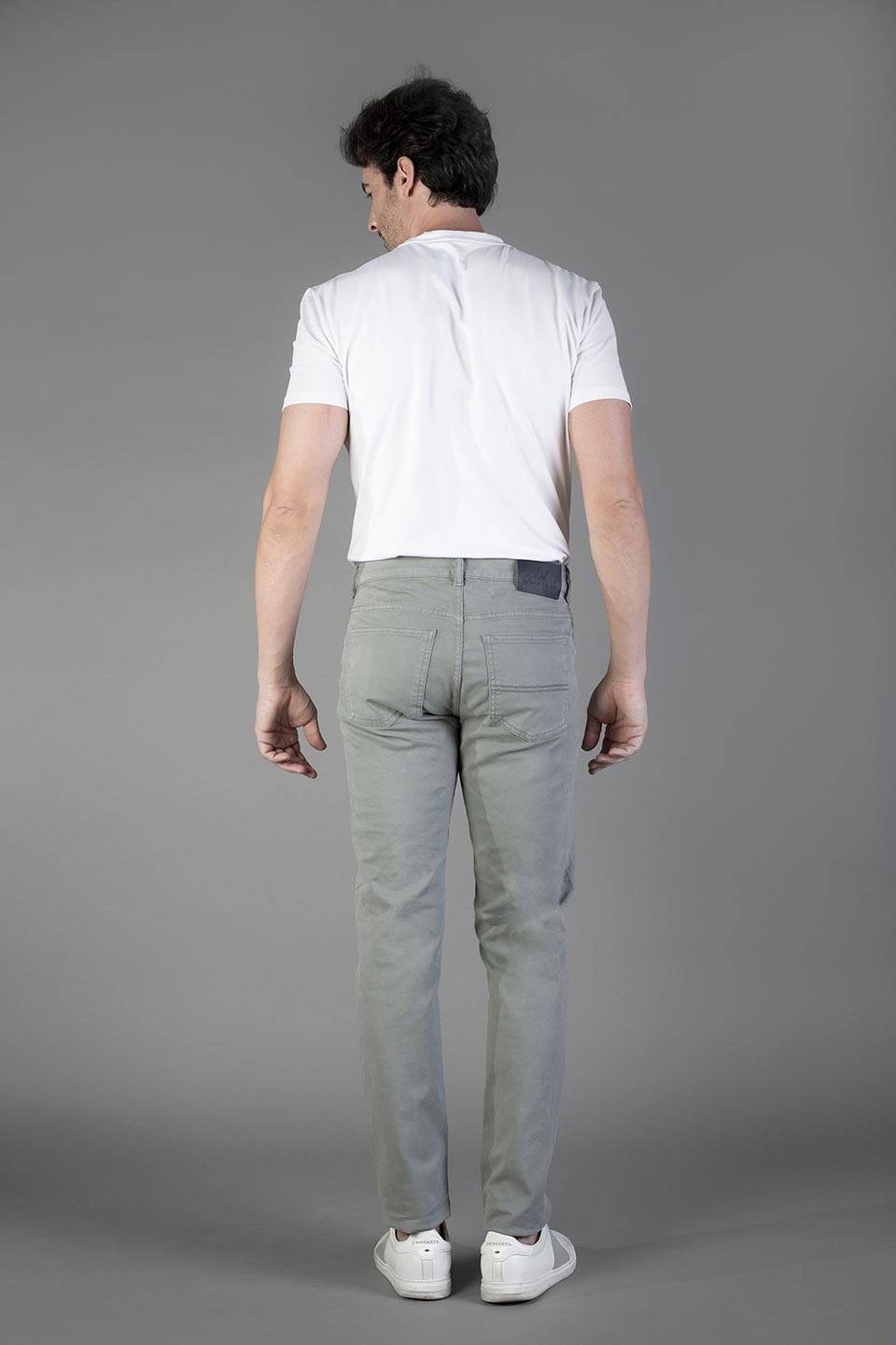 Paul Cortese Gabardine 5 tasche Grey Offerta