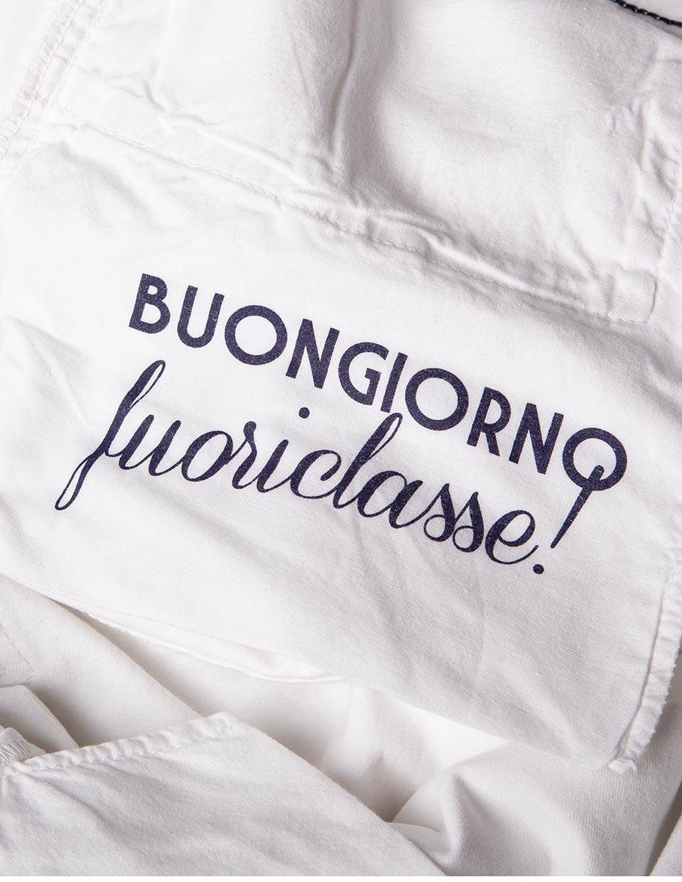 Paul Cortese Gabardine 5 tasche white Online