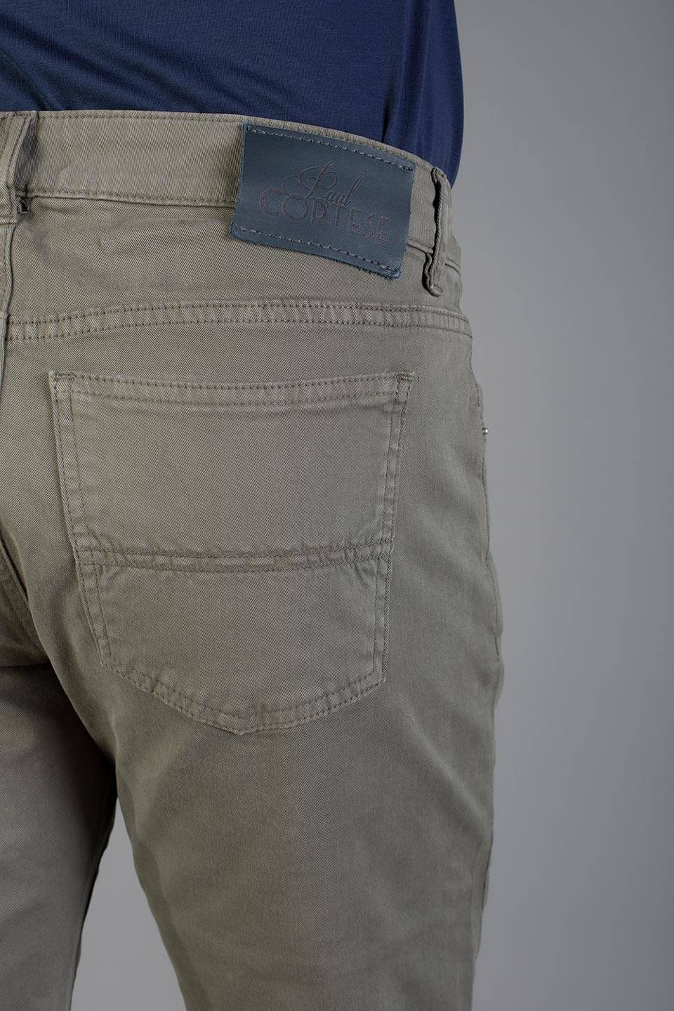 Paul Cortese Gabardine 5 tasche Green In Vendita