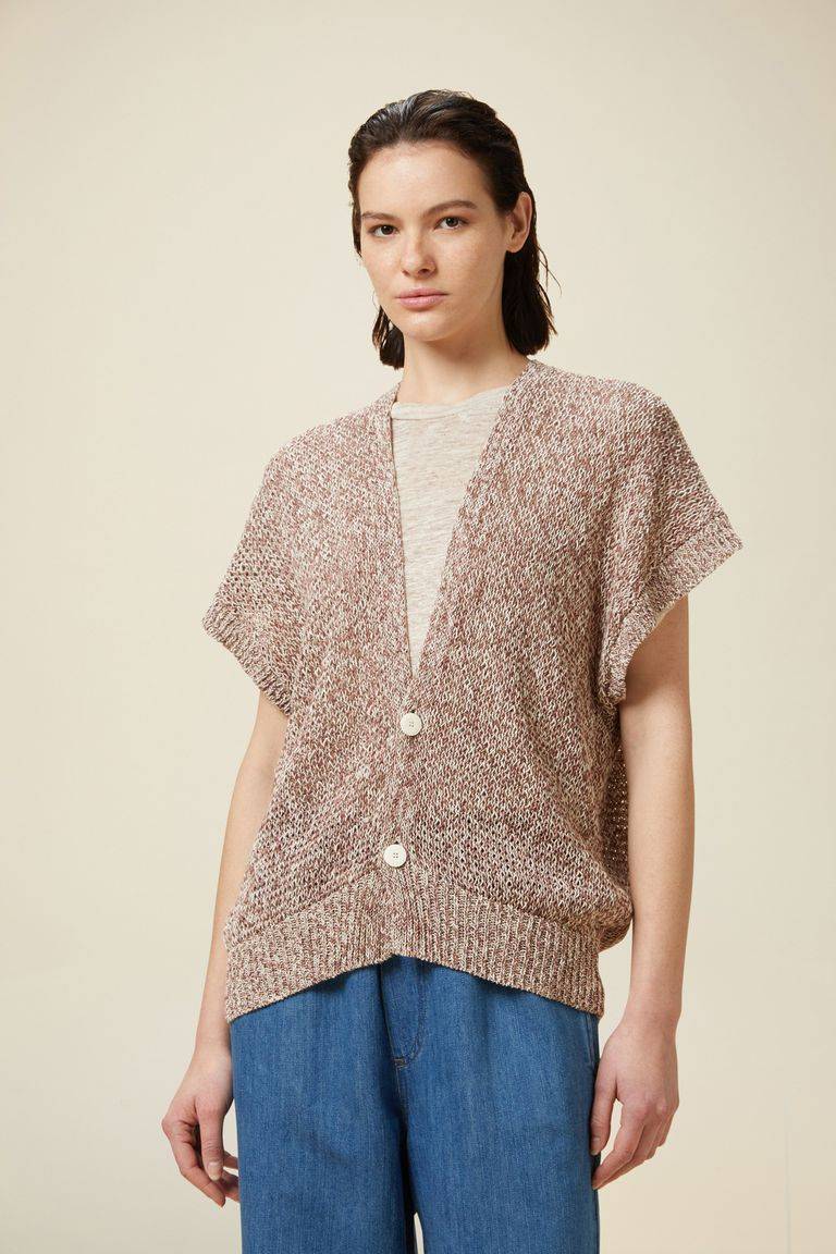 Pomandere Cardigan smanicato Nuova