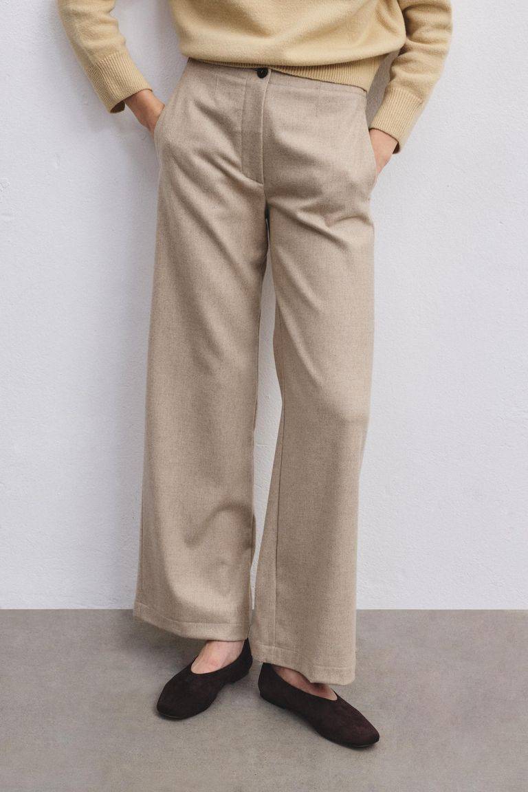 Pomandere Pantalone iconico in flanella misto lana Esporta salva