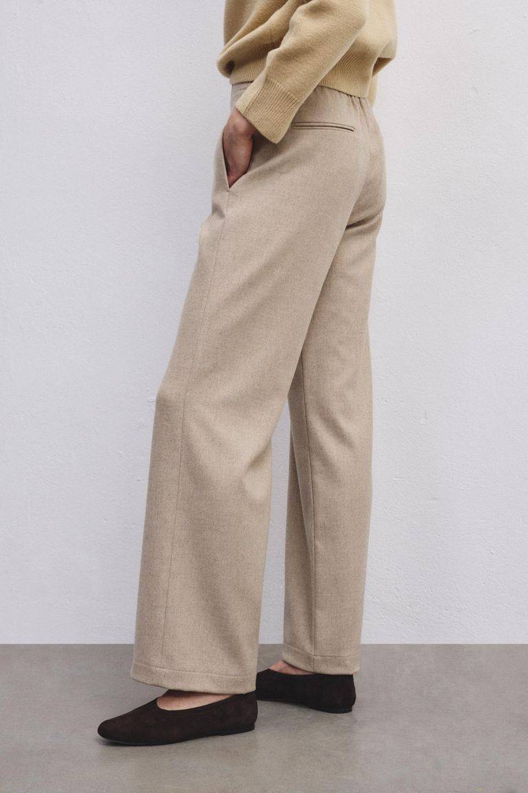Pomandere Pantalone iconico in flanella misto lana Esporta salva