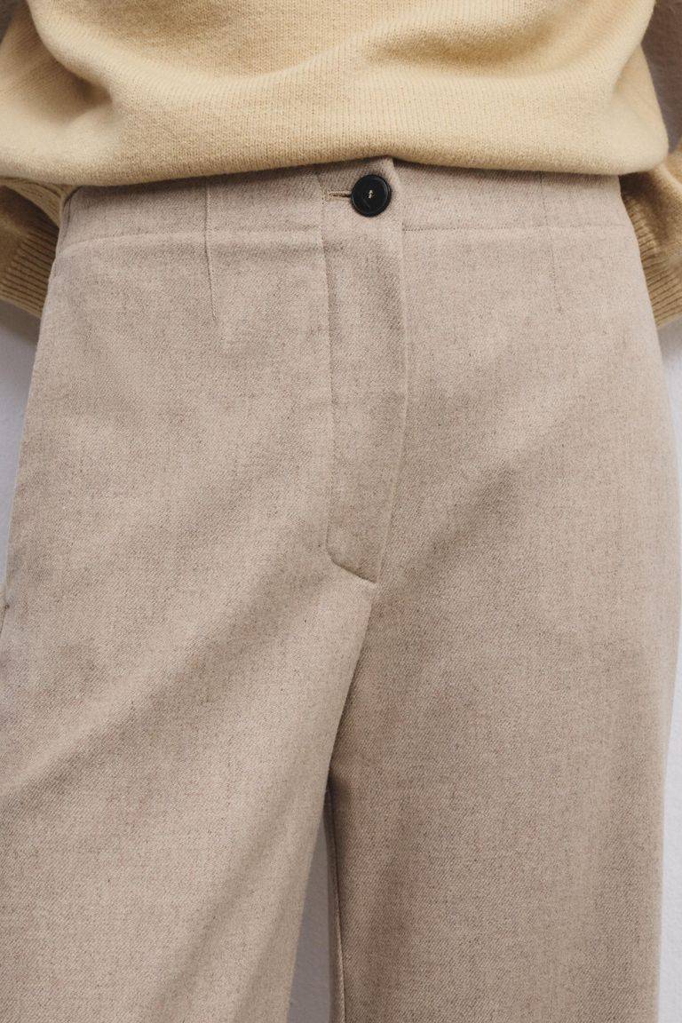 Pomandere Pantalone iconico in flanella misto lana Esporta salva