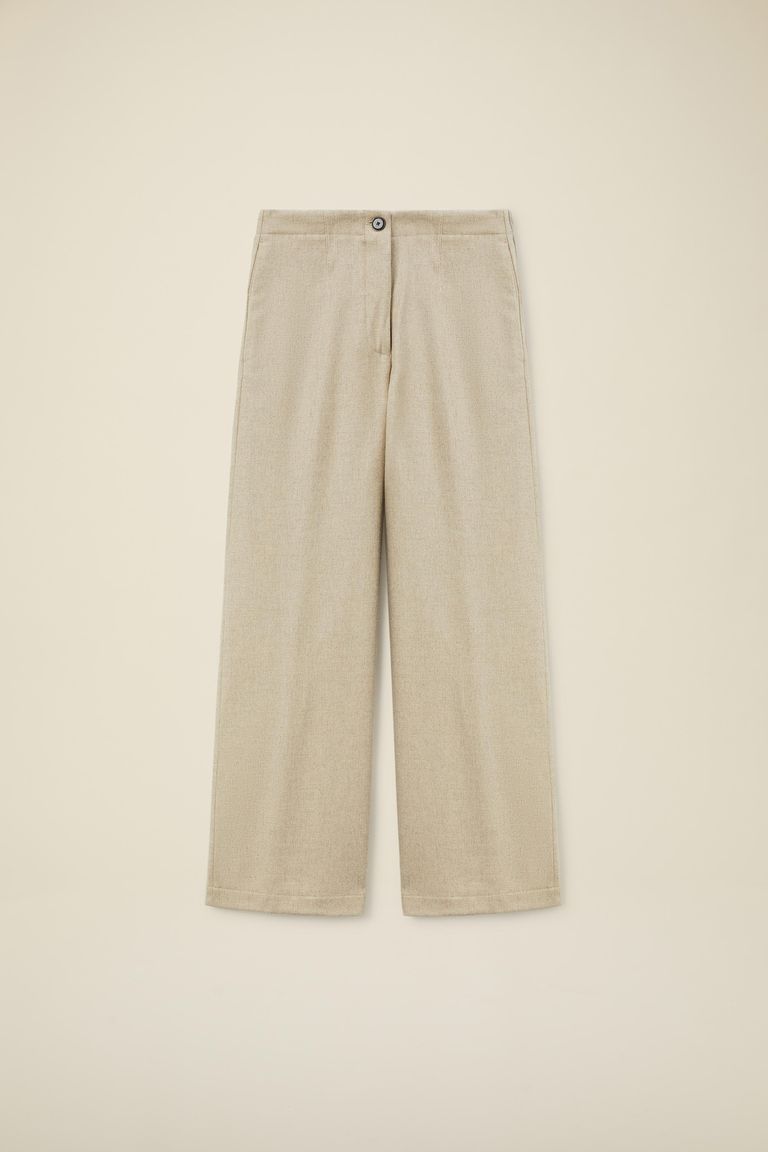 Pomandere Pantalone iconico in flanella misto lana Esporta salva