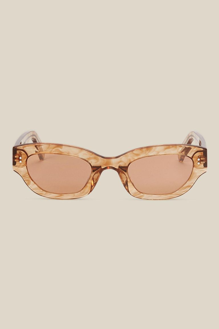 Pomandere Occhiale da sole "Bitter" in acetato color ruggine Promozione