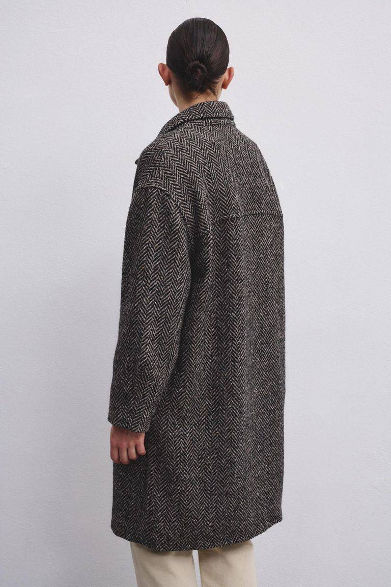 Pomandere Cappotto in resca di lana Pezzi Unici