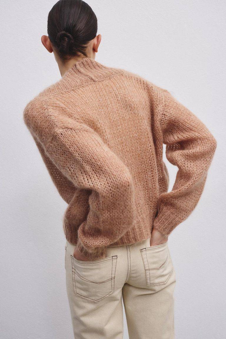 Pomandere Cardigan doppio petto in mohair e lana Soddisfazione Garantita