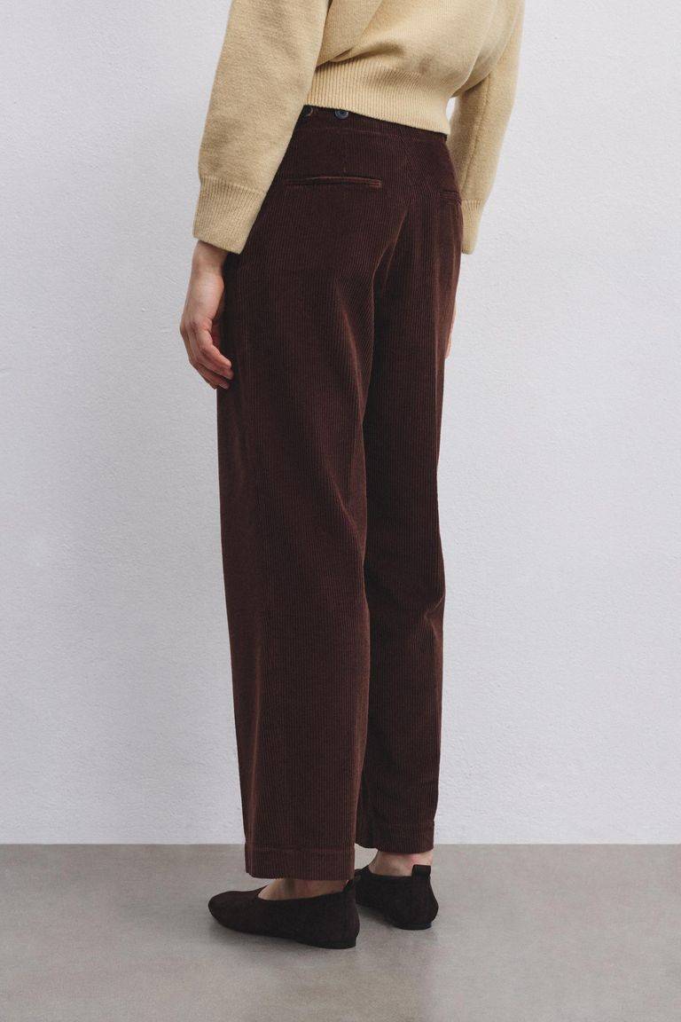 Pomandere Pantalone con pince in velluto a coste Negozi Online