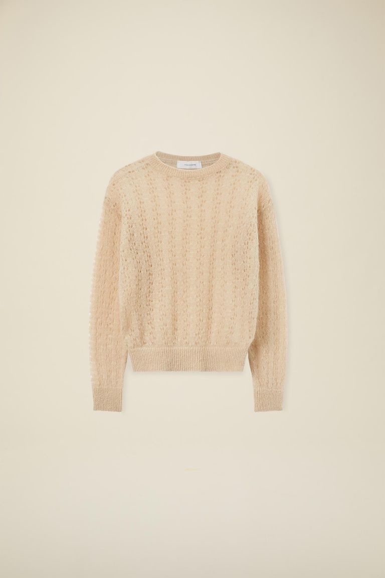 Pomandere Girocollo traforato di mohair e lana Shopping Online