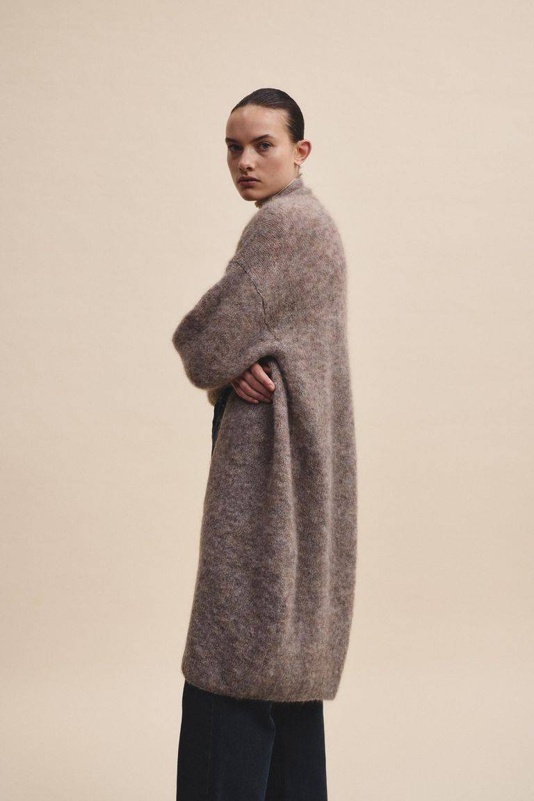 Pomandere Cardigan lungo in mohair Outlet