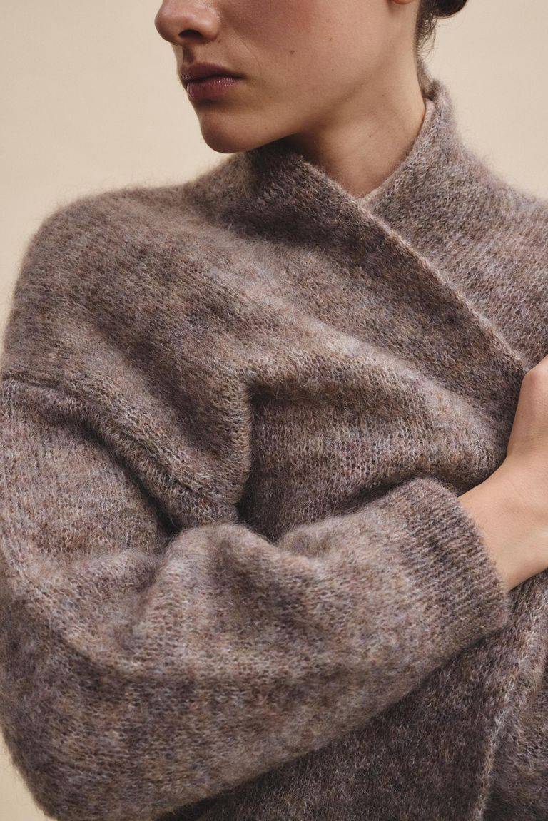 Pomandere Cardigan lungo in mohair Outlet