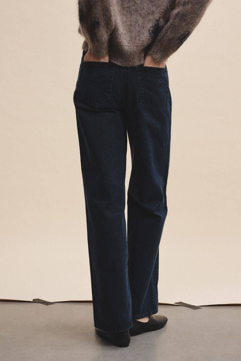 Pomandere Pantalone 5 tasche in denim scuro Saldi