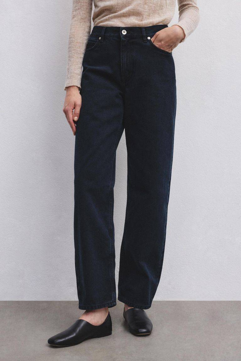 Pomandere Pantalone 5 tasche in denim scuro Nuova