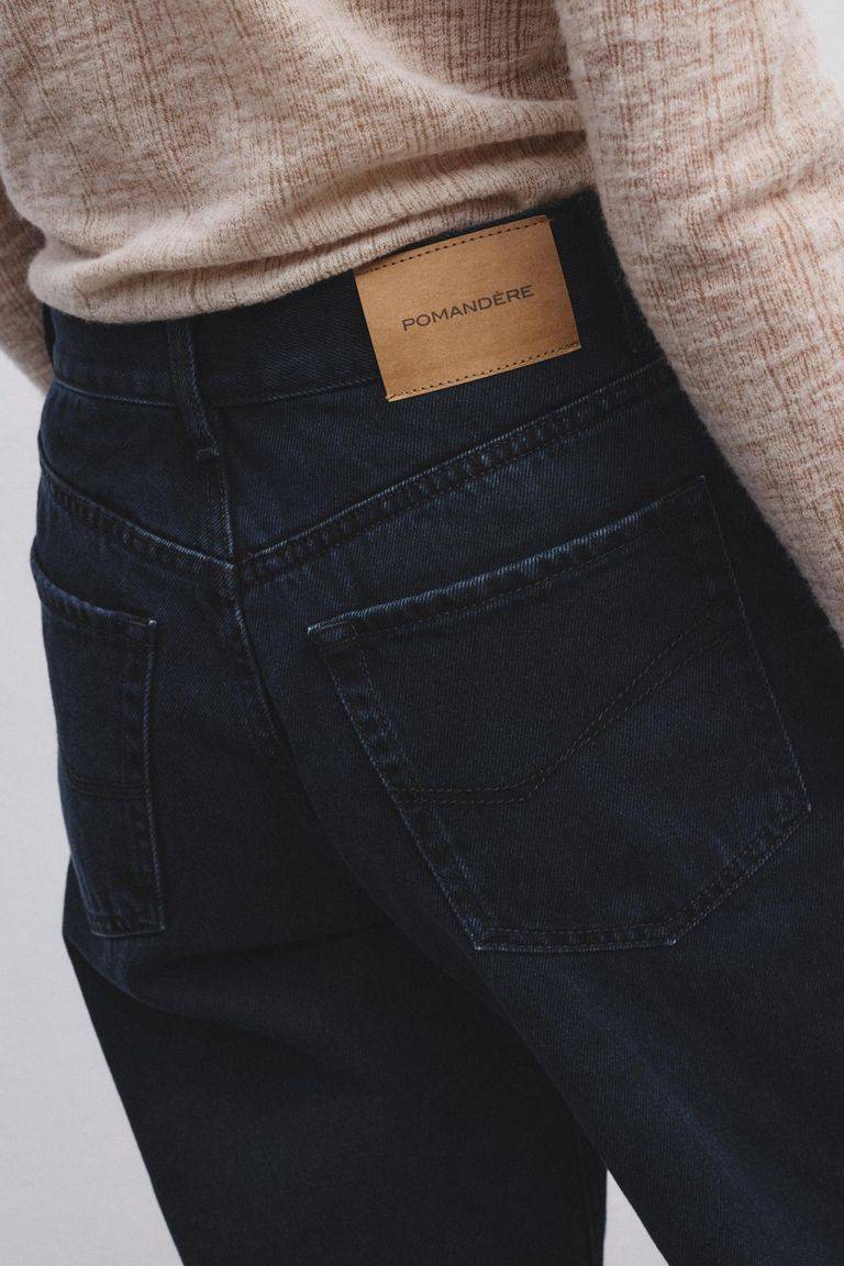 Pomandere Pantalone 5 tasche in denim scuro Nuova