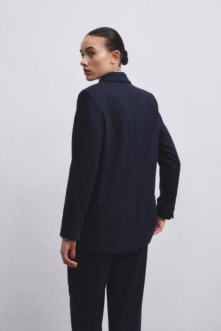 Pomandere Giacca sartoriale in flanella in misto lana Moda