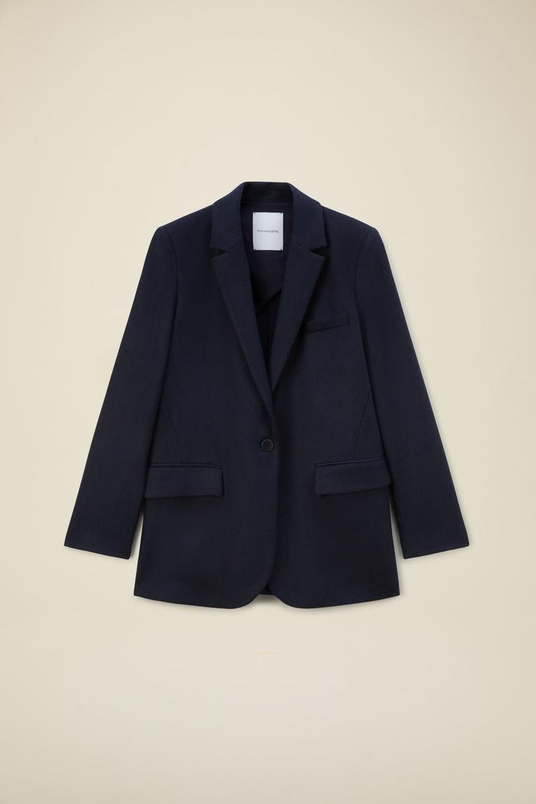 Pomandere Giacca sartoriale in flanella in misto lana Moda