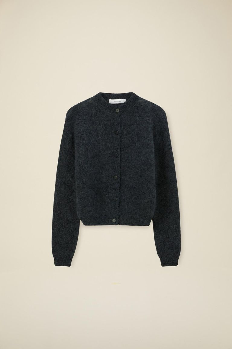 Pomandere Cardigan a girocollo in mohair Italia