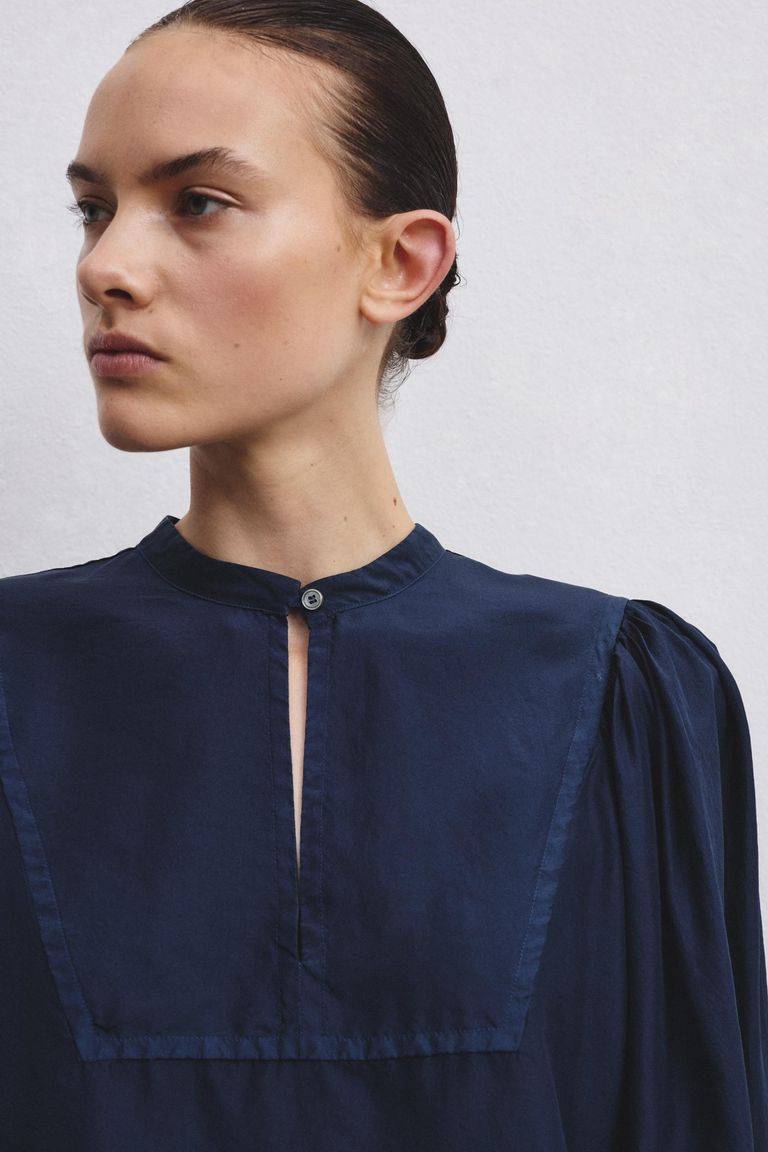 Pomandere Camicia con plastron in habutai Vendita