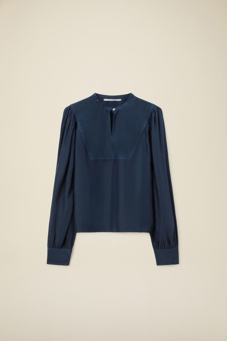 Pomandere Camicia con plastron in habutai Vendita