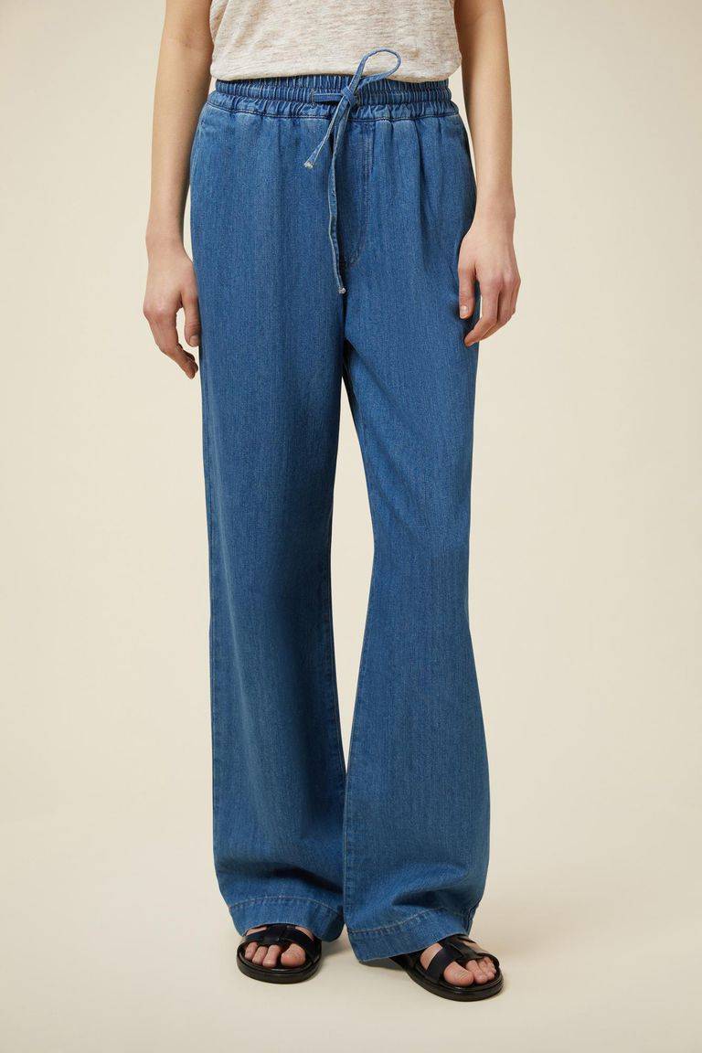 Pomandere Denim con elastico in vita Economico