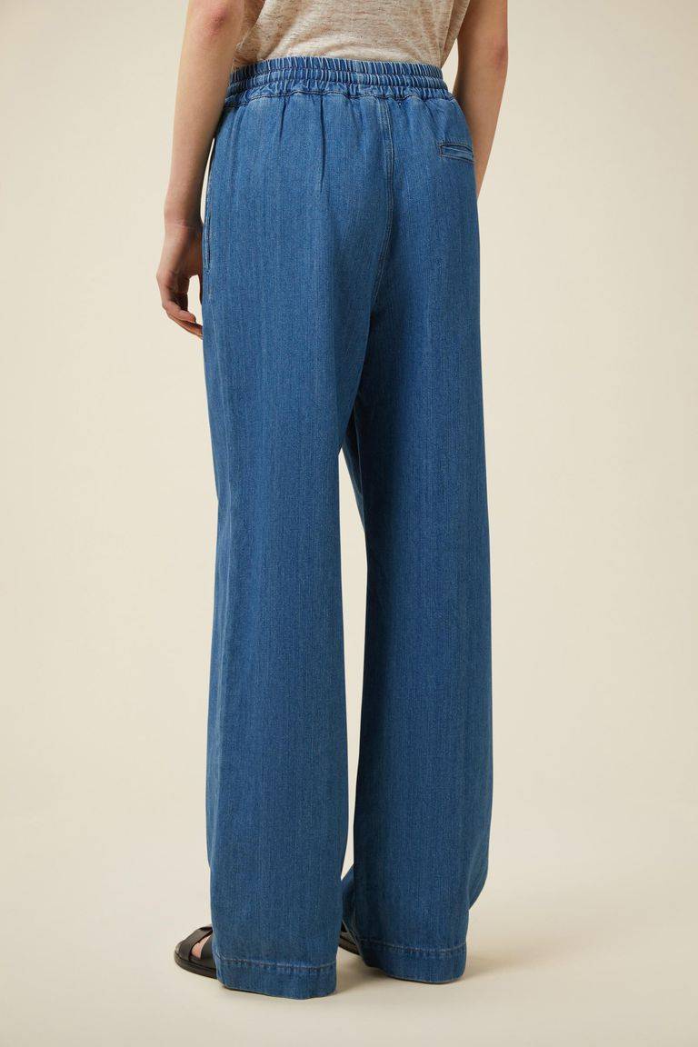 Pomandere Denim con elastico in vita Economico