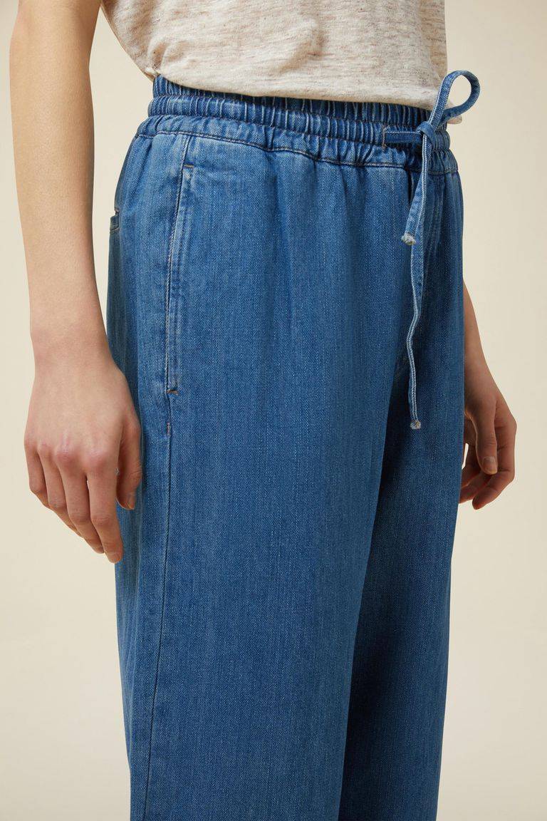 Pomandere Denim con elastico in vita Economico
