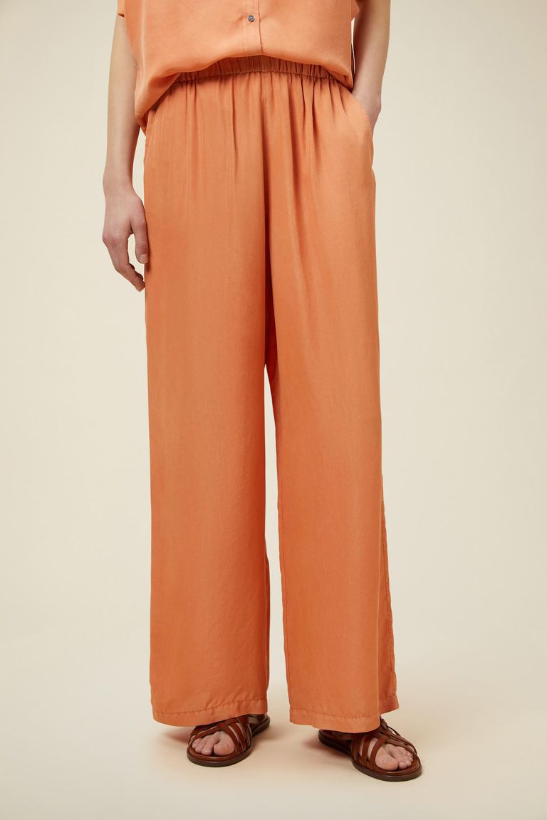 Pomandere Pantalone ampio con elastico in vita, tinto naturalmente Consegna Veloce
