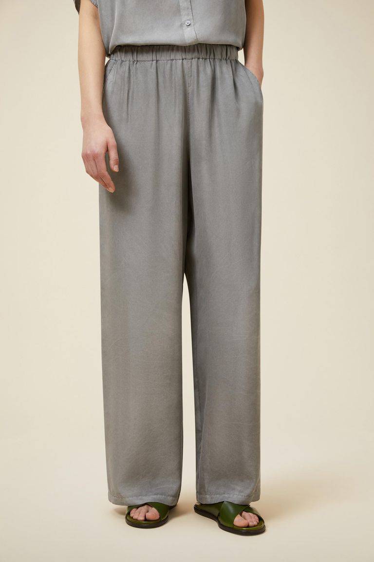 Pomandere Pantalone ampio con elastico in vita, tinto naturalmente Vendita Economica