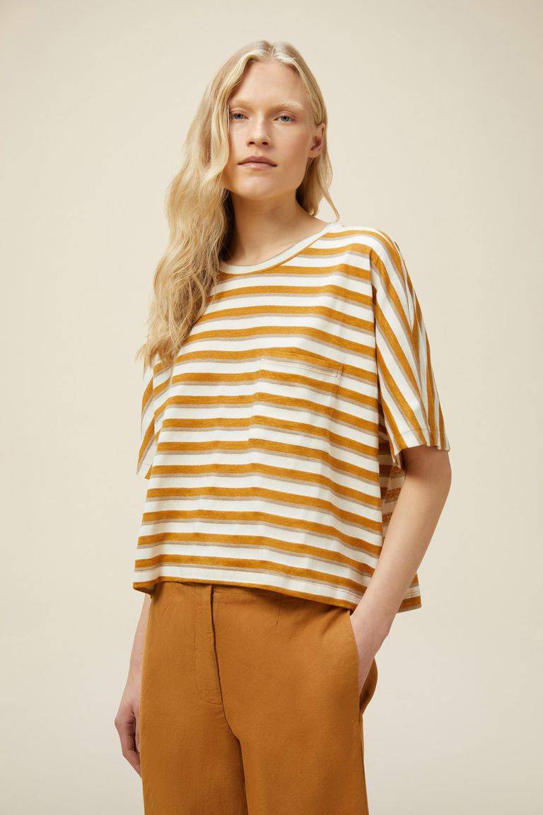 Pomandere T-shirt con taschino sul petto Soddisfazione Garantita