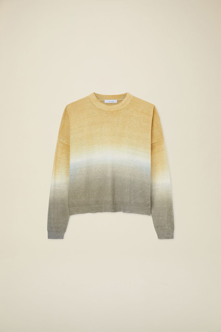 Pomandere Maglione girocollo con tintura degradè In Vendita