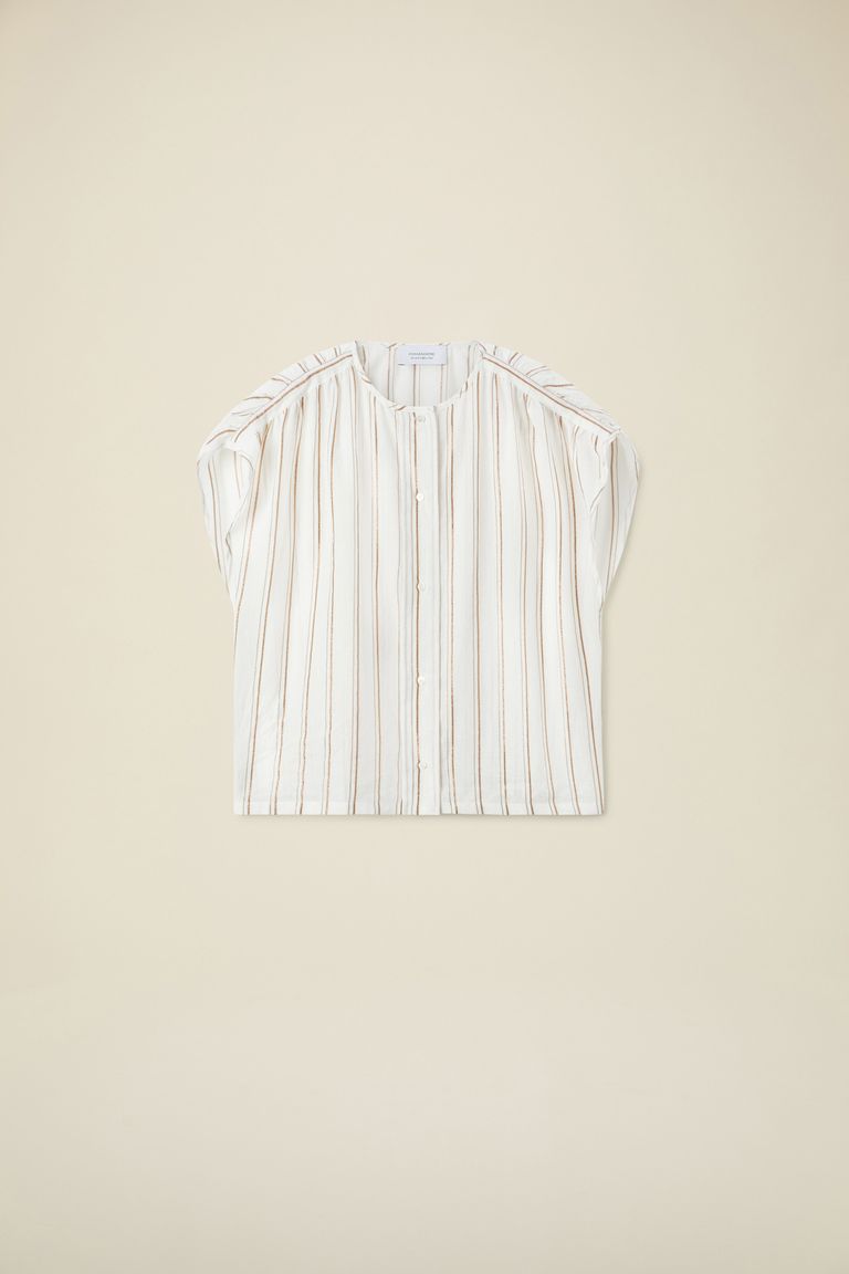 Pomandere Top rigato lurex Saldi