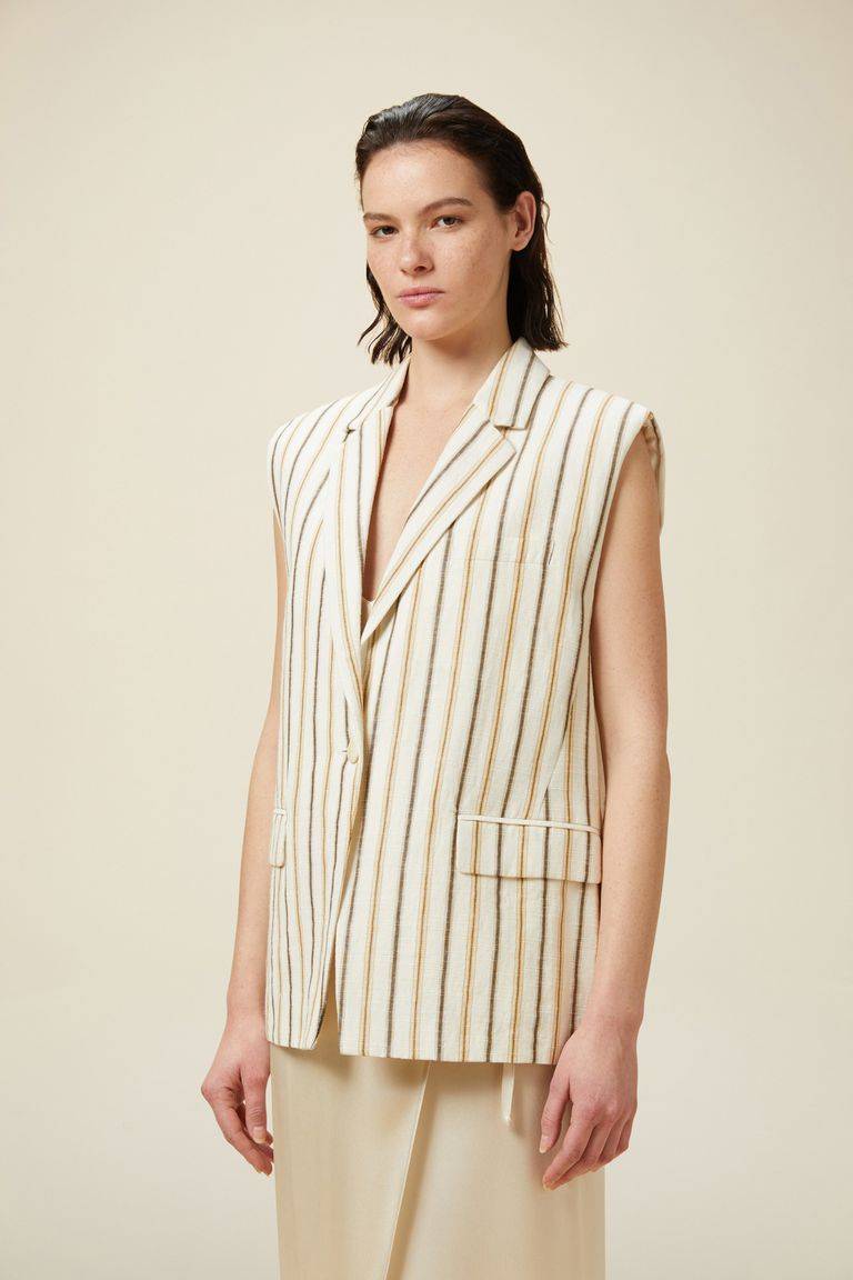 Pomandere Gilet rigato Fino Al -60%
