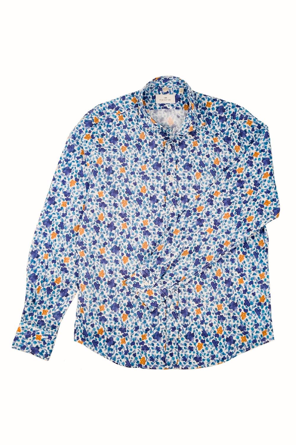 Portofiori CAMICIA FANTASIA MISTO LINO Shopping Online