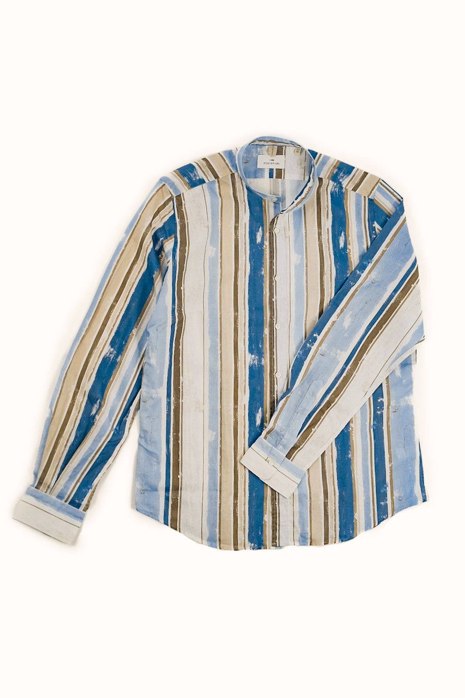 Portofiori CAMICIA FANTASIA MISTO LINO Outlet