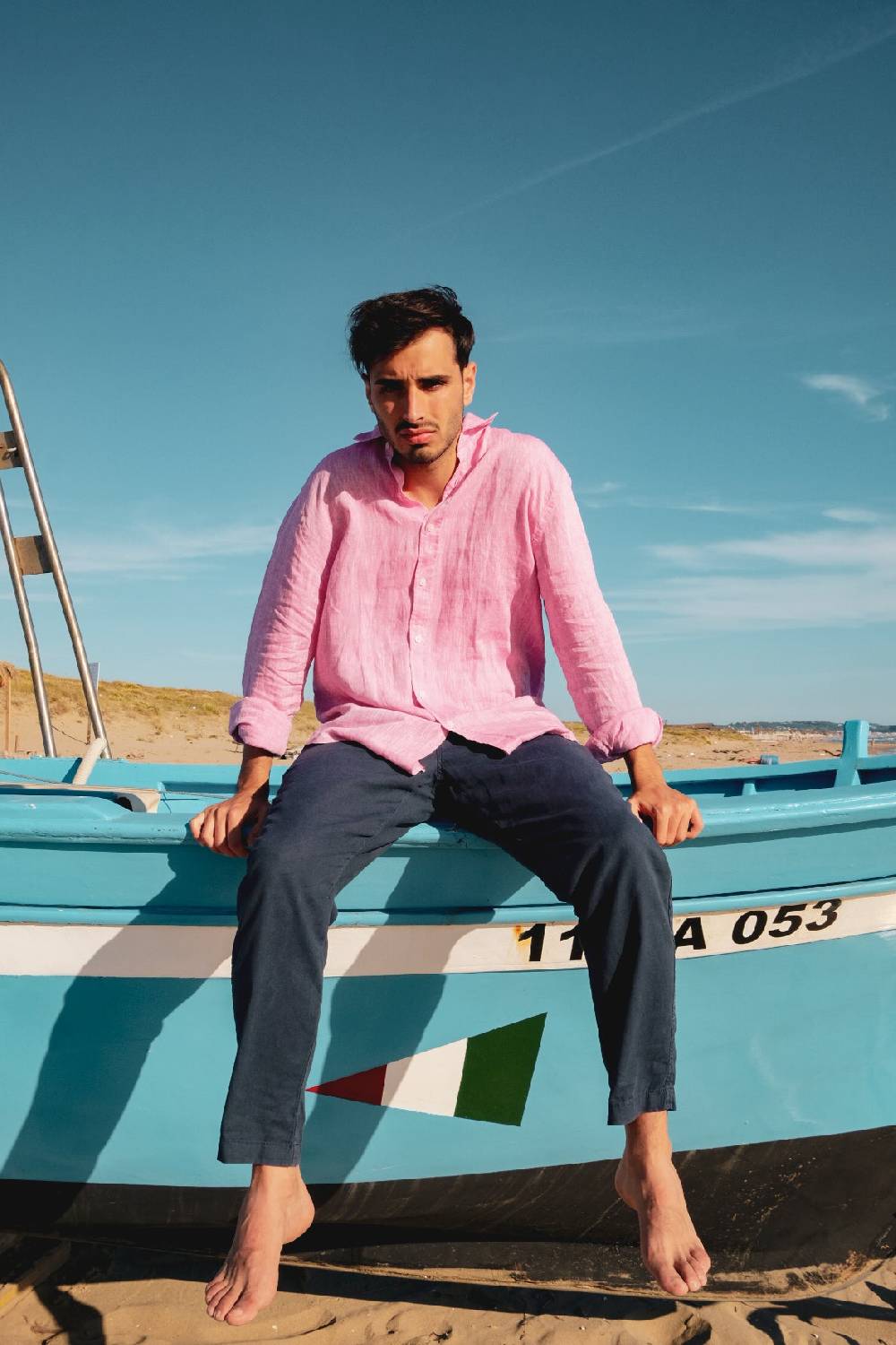 Portofiori CAMICIA PURO LINO In Vendita