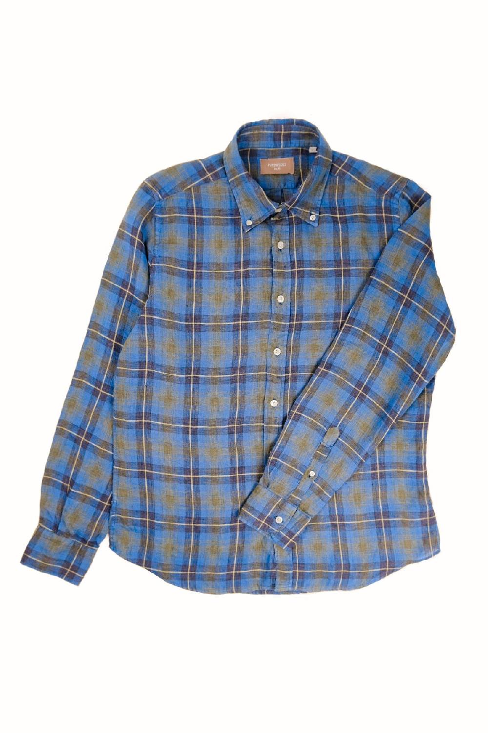 Portofiori CAMICIA FANTASIA MISTO LINO Saldi Di Fabbrica