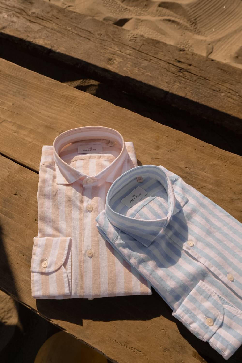 Portofiori CAMICIA RIGATA PURO LINO Negozio