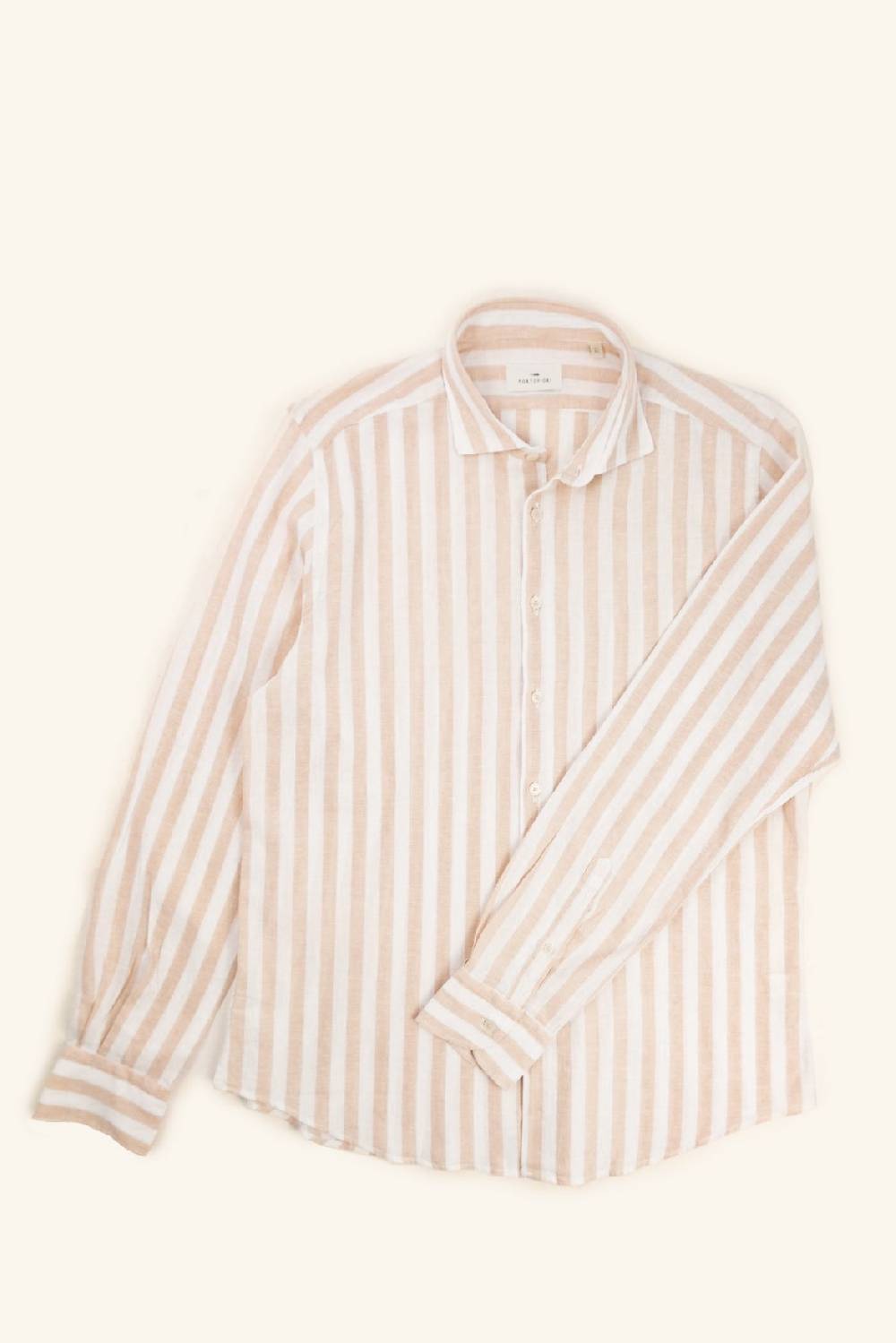 Portofiori CAMICIA RIGATA PURO LINO Negozio