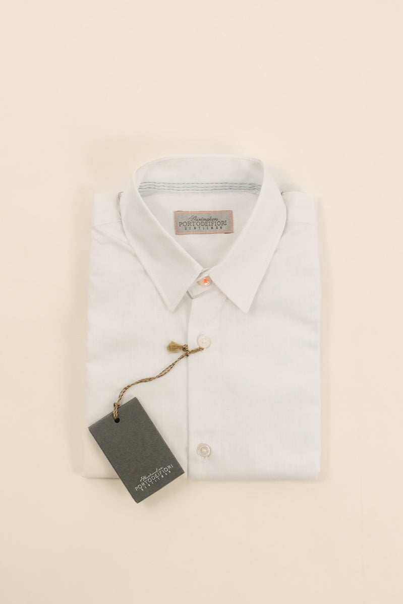 Portofiori CAMICIA BAMBINO COTONE BIANCO