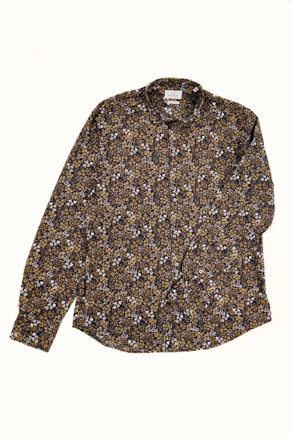 Portofiori CAMICIA COTONE STAMPATA FIORI Promozione