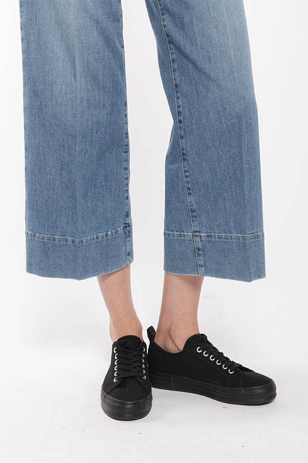 PS. Don't Forget Me EVA MID RISE PALAZZO CROPPED FIT Convenienza