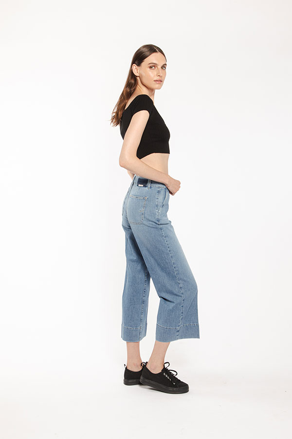 PS. Don't Forget Me EVA MID RISE PALAZZO CROPPED FIT Convenienza