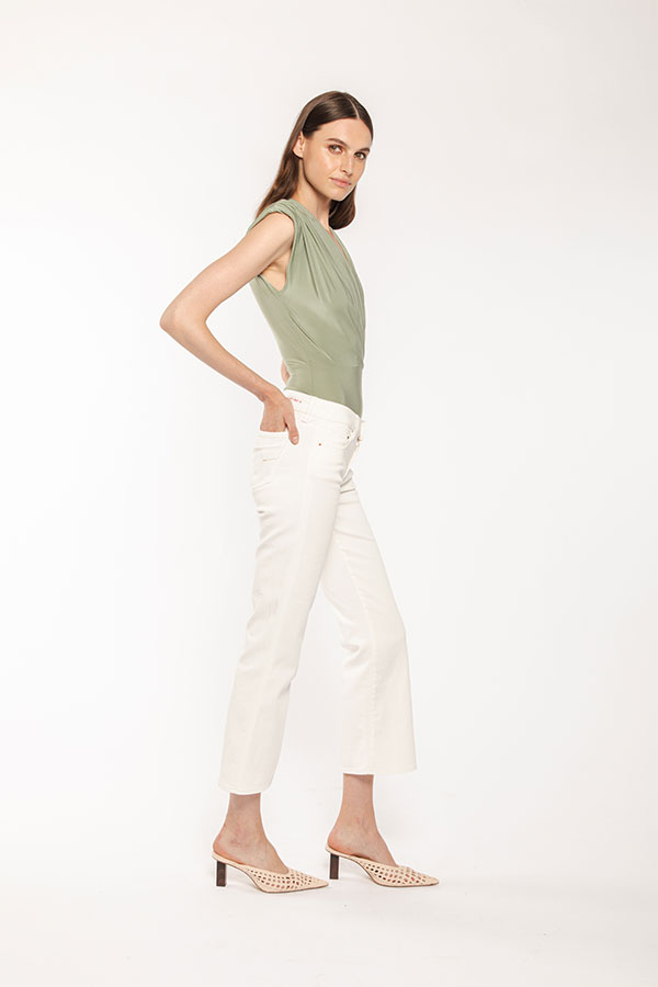 PS. Don't Forget Me SHARON 1 LOW RISE FLARE CROPPED FIT Saldi