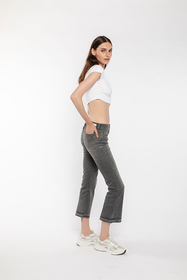 PS. Don't Forget Me SHARON LOW RISE FLARE CROPPED FIT Vendita Calda